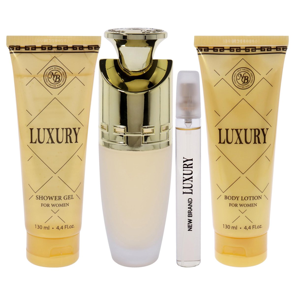 New Brand Luxury for Women - 4 Piece Gift Set: Eau de Parfum Spray 3.3 oz, Shower Gel 4.4 oz, Body Lotion 4.4 oz, Travel Spray 0.5 oz - Cranberry - görsel 3
