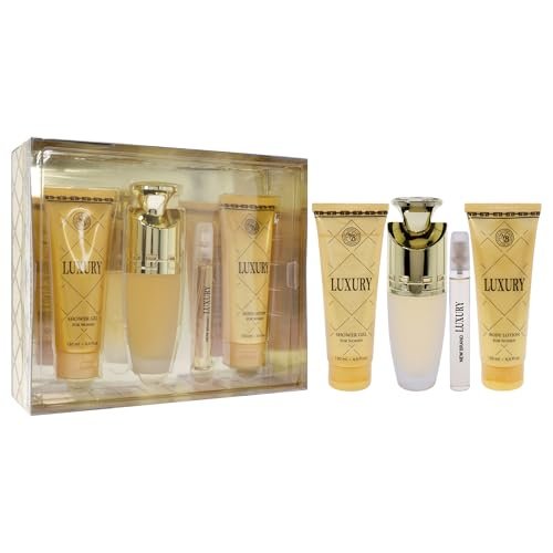 New Brand Luxury for Women - 4 Piece Gift Set: Eau de Parfum Spray 3.3 oz, Shower Gel 4.4 oz, Body Lotion 4.4 oz, Travel Spray 0.5 oz - Cranberry - görsel 6