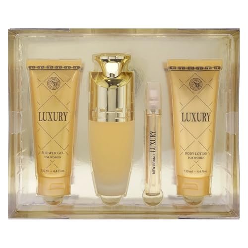 New Brand Luxury for Women - 4 Piece Gift Set: Eau de Parfum Spray 3.3 oz, Shower Gel 4.4 oz, Body Lotion 4.4 oz, Travel Spray 0.5 oz - Cranberry - görsel 10