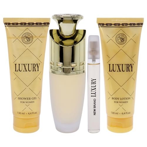 New Brand Luxury for Women - 4 Piece Gift Set: Eau de Parfum Spray 3.3 oz, Shower Gel 4.4 oz, Body Lotion 4.4 oz, Travel Spray 0.5 oz - Cranberry - görsel 4