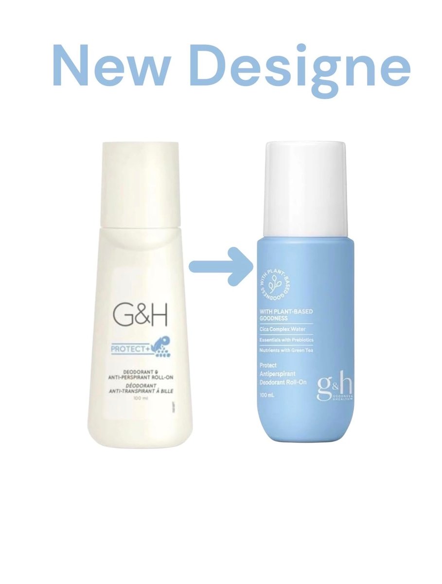 G&H Protect + Deodorant & Anti-Perspirant Roll-on 100 ml (Pack of 3) - New Package Avelisse