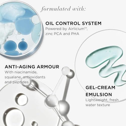 IT Cosmetics Confidence in a Gel Cream Oil Control - Hydrating Oil-Free Face Moisturizer - Reduces Shine & Look of Large Pores - with Niacinamide, Vitamin E & Peptides - Non-Comedogenic - 2.0 oz Avelisse