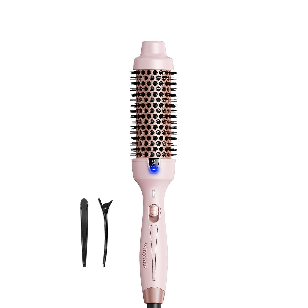 Wavytalk Thermal Brush 1.5 Inch - Negative Ion Hot Air Brush for Blowout Look, Pink Avelisse