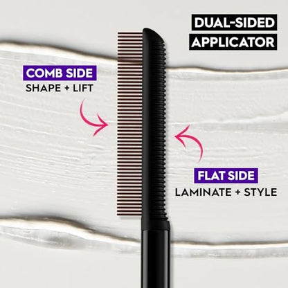 Urban Decay Slick Day Strong-Hold Clear Brow Gel – 24HR Wear, Lifted & Laminated Brows, Flake-Proof, Vegan Avelisse