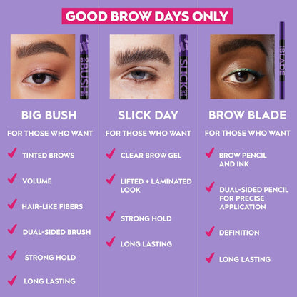 Urban Decay Slick Day Strong-Hold Clear Brow Gel – 24HR Wear, Lifted & Laminated Brows, Flake-Proof, Vegan Avelisse