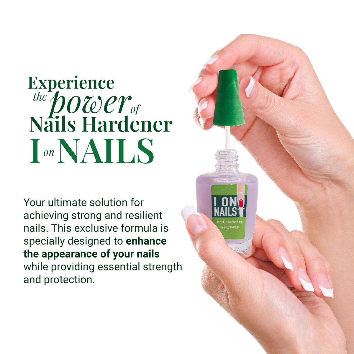 Amen Beauty On Nails: Ultimate Nail Strengthener & Growth Repair - Clear Hardener with Keratin for Damaged Nails - görsel 5