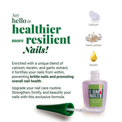 Amen Beauty On Nails: Ultimate Nail Strengthener & Growth Repair - Clear Hardener with Keratin for Damaged Nails