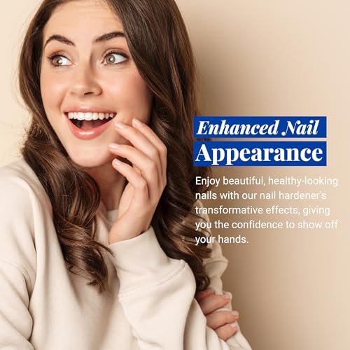 Amen Beauty Steel Nails: Nail Strengthener & Clear Nail Polish for Damaged Nails – Hardener & Growth, Keratin Treatment, Extra Strength (0.4 Fl Oz, Nude) - görsel 10