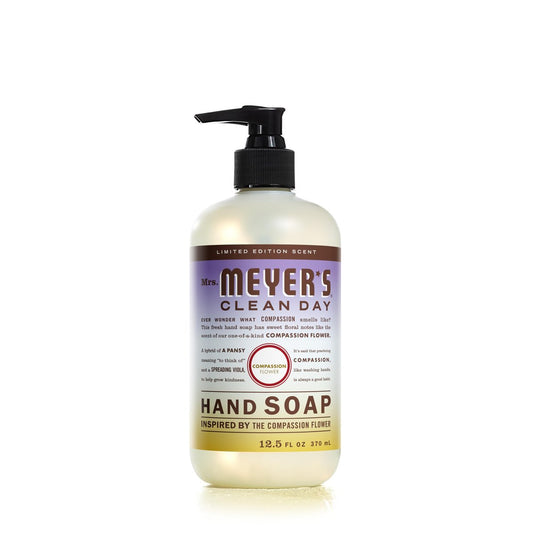 Mrs. Meyer's Clean Day Hand Soap, Compassion Flower Scent, 12.5 fl oz