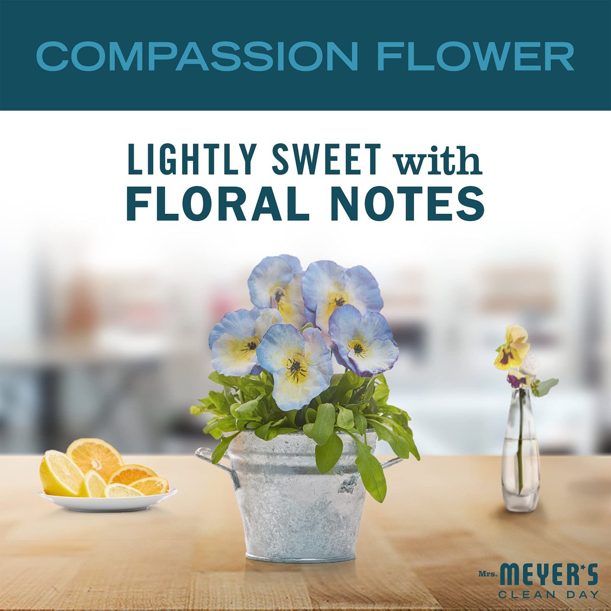 Mrs. Meyer's Clean Day Hand Soap, Compassion Flower Scent, 12.5 fl oz - görsel 3