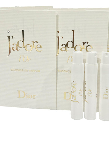 Dior J'adore L'Or Essence De Parfum Sample – 3 x 1 ml / 0.03 fl oz