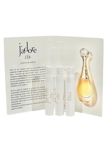 Dior J'adore L'Or Essence De Parfum Sample – 3 x 1 ml / 0.03 fl oz