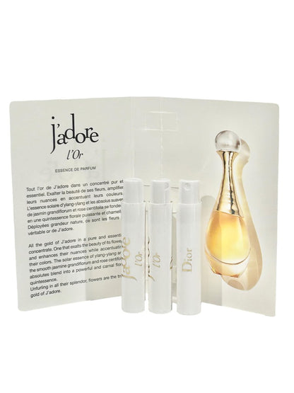 Dior J'adore L'Or Essence De Parfum Sample – 3 x 1 ml / 0.03 fl oz