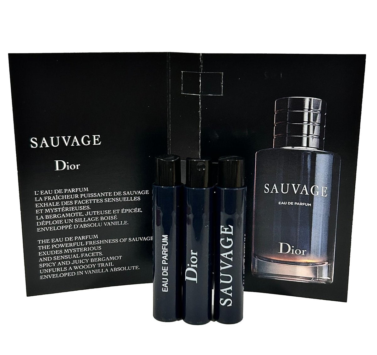 Dior Sauvage Eau de Parfum Sample Vial Set of 3 - 1 ml each Avelisse
