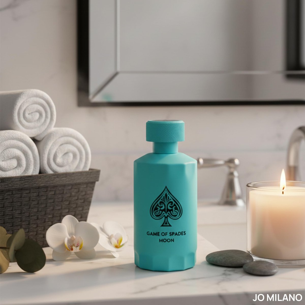 Jo Milano Game of Spades Moon Parfum Spray - 3.4 oz (100ml) Unisex Amber, Fresh, Sweet, Musky, Warm Spicy Fragrance Avelisse