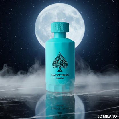 Jo Milano Game of Spades Moon Parfum Spray - 3.4 oz (100ml) Unisex Amber, Fresh, Sweet, Musky, Warm Spicy Fragrance Avelisse