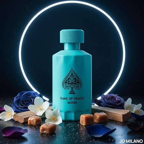 Jo Milano Game of Spades Moon Parfum Spray - 3.4 oz (100ml) Unisex Amber, Fresh, Sweet, Musky, Warm Spicy Fragrance Avelisse