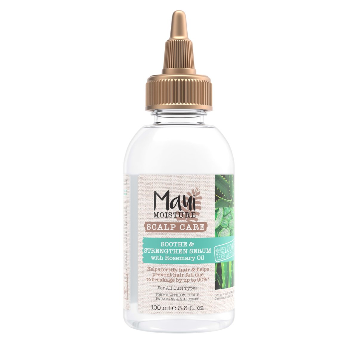 Maui Moisture Scalp Care Soothe & Strengthen Hair Serum with Rosemary Oil & Aloe Vera, Silicone-Free, 3.3 fl. Oz - görsel 1