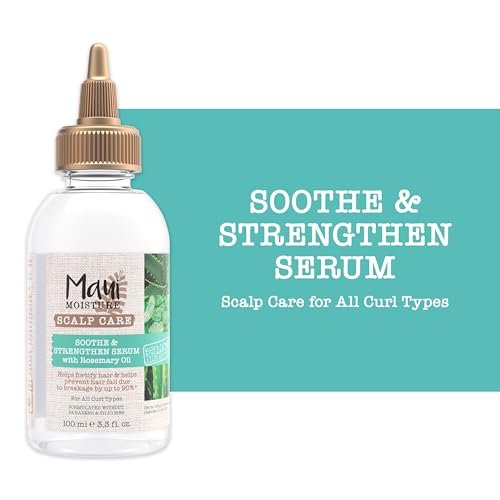 Maui Moisture Scalp Care Soothe & Strengthen Hair Serum with Rosemary Oil & Aloe Vera, Silicone-Free, 3.3 fl. Oz - görsel 12