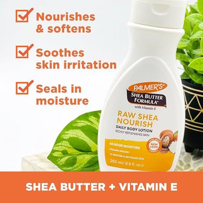 Palmer's Vitamin E Body Lotion Variety Pack for Dry Skin, 48 Hour Moisturization, 8.5 oz Flip Cap Bottles (Pack of 3) Avelisse