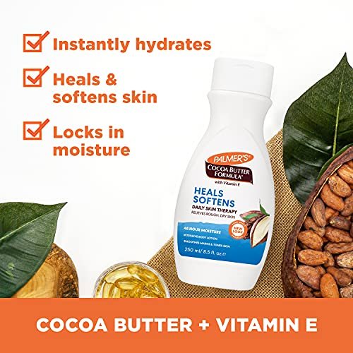 Palmer's Vitamin E Body Lotion Variety Pack for Dry Skin, 48 Hour Moisturization, 8.5 oz Flip Cap Bottles (Pack of 3) Avelisse