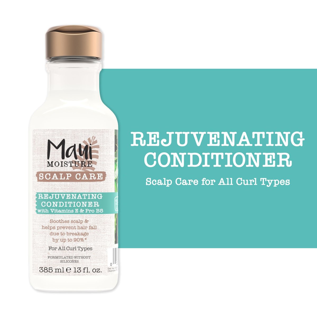 Maui Moisture Scalp Care Rejuvenating Conditioner - Soothing Curly Hair Conditioner with Vitamin E, Pro-Vitamin B5 & Aloe Vera, Silicone-Free, 13 fl. oz - görsel 11