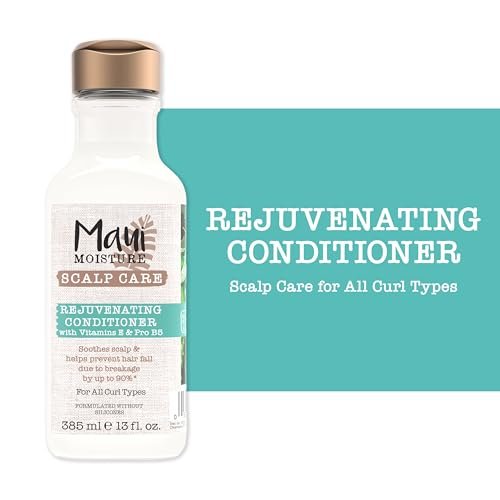 Maui Moisture Scalp Care Rejuvenating Conditioner - Soothing Curly Hair Conditioner with Vitamin E, Pro-Vitamin B5 & Aloe Vera, Silicone-Free, 13 fl. oz - görsel 12