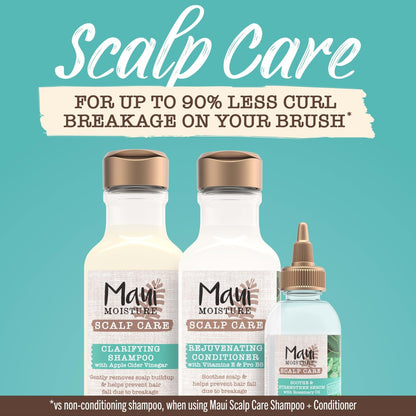 Maui Moisture Scalp Care Rejuvenating Conditioner - Soothing Curly Hair Conditioner with Vitamin E, Pro-Vitamin B5 & Aloe Vera, Silicone-Free, 13 fl. oz