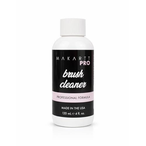 MakarttPro Professional Nail Brush Cleaner & Conditioner – 4oz Acrylic Brush Prep & Sanitation Solution, Made in USA Avelisse