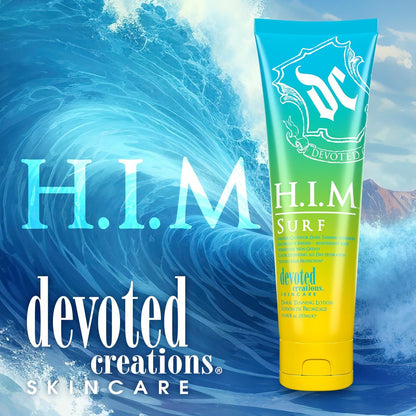 Devoted Creations HIM Surf - Electrolyte Infused Color Extending All Day Hydration Indoor/Outdoor Dark Tanning Intensifier (8.5 oz) Avelisse