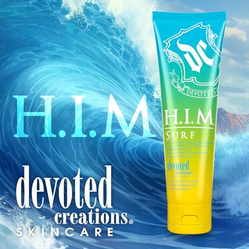 Devoted Creations HIM Surf - Electrolyte Infused Color Extending All Day Hydration Indoor/Outdoor Dark Tanning Intensifier (8.5 oz) Avelisse