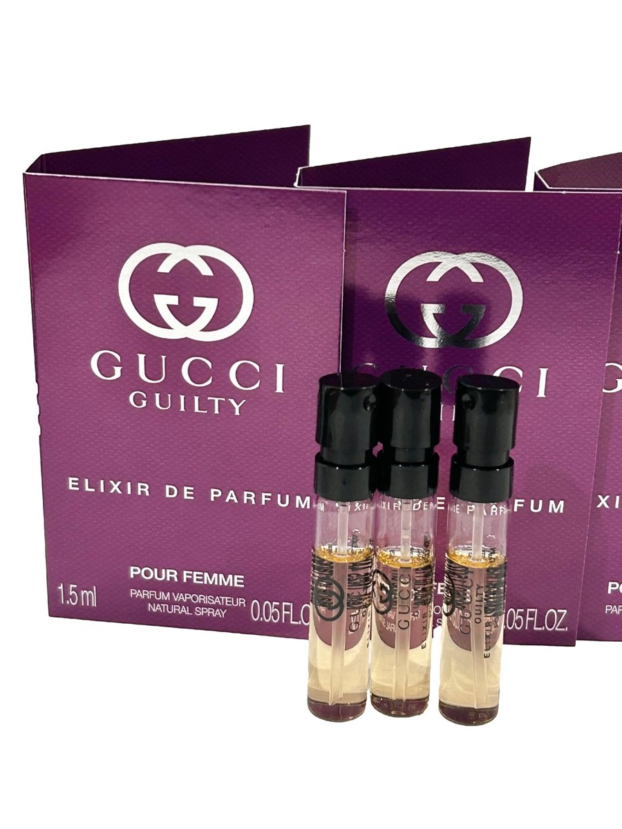Gucci Guilty Elixir Sample Perfume for Women - 3 x 1.5 ml / 0.05 oz Spray Vials - görsel 3