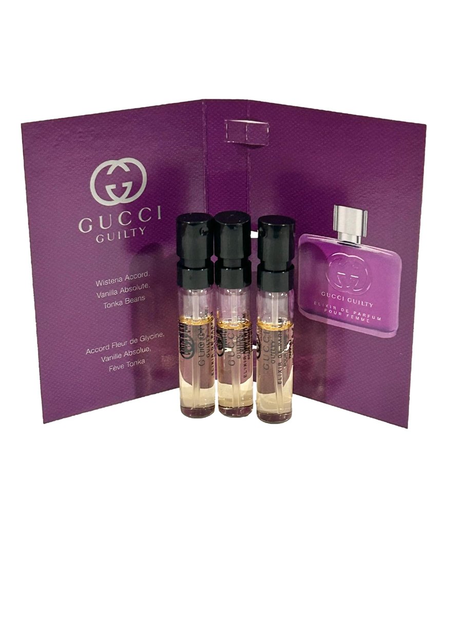 Gucci Guilty Elixir Sample Perfume for Women - 3 x 1.5 ml / 0.05 oz Spray Vials - görsel 5