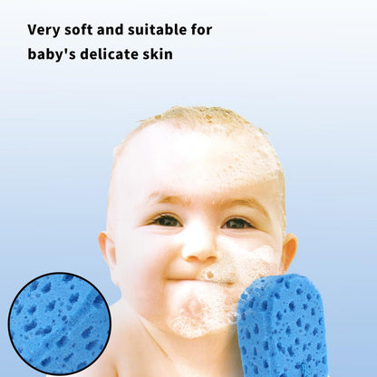 3 Pack Exfoliating Bath Sponge - Soft Shower Scrubbers for Women & Men - Reusable Body Sponges