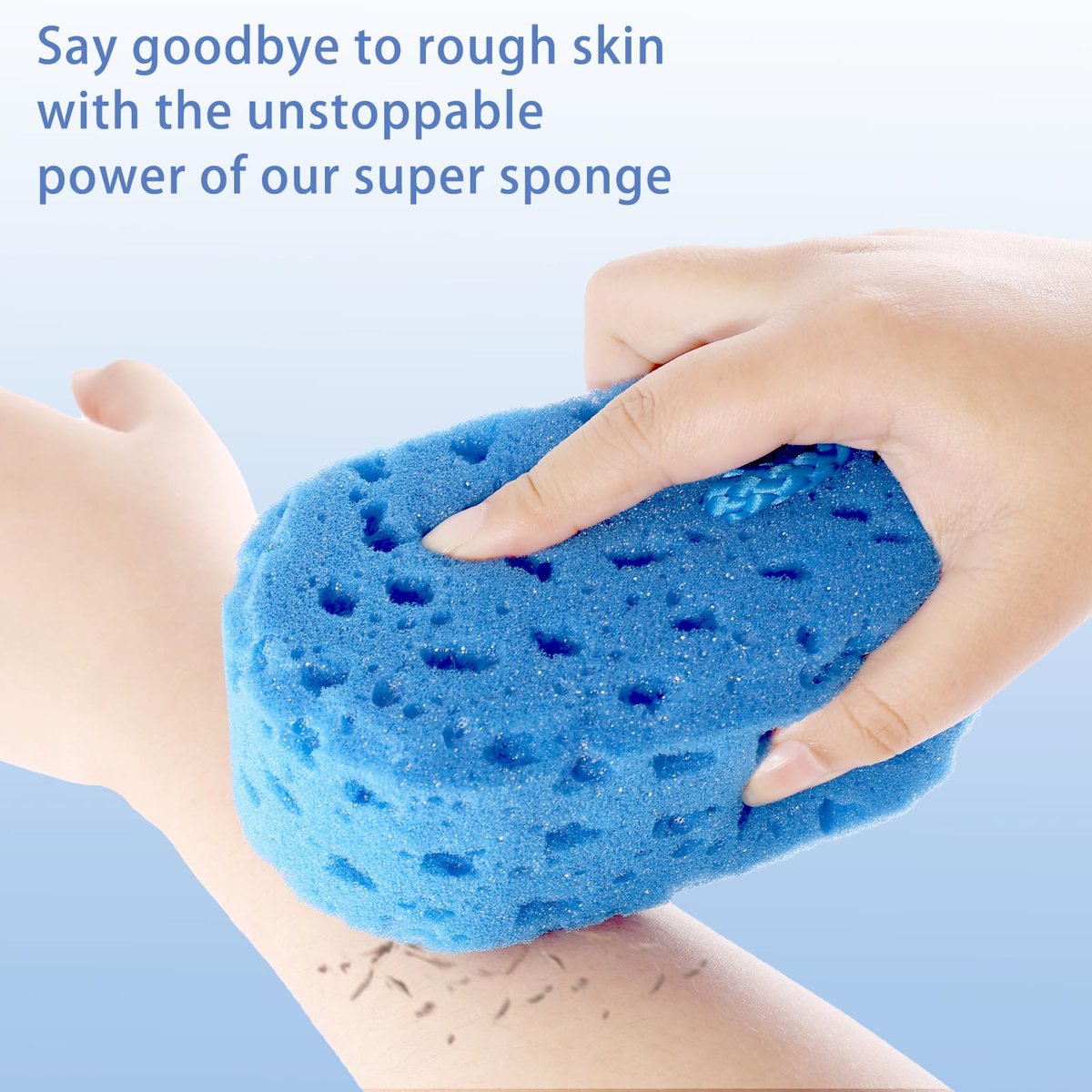 3 Pack Exfoliating Bath Sponge - Soft Shower Scrubbers for Women & Men - Reusable Body Sponges - görsel 5