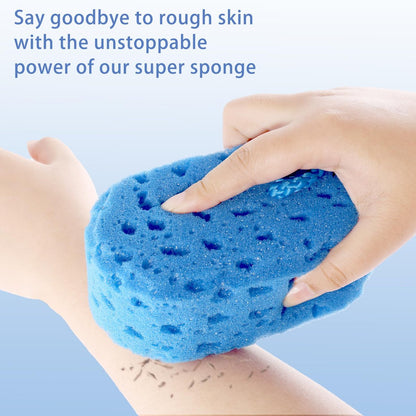 3 Pack Exfoliating Bath Sponge - Soft Shower Scrubbers for Women & Men - Reusable Body Sponges