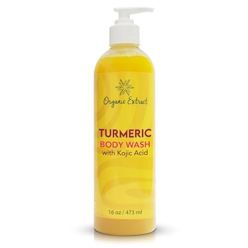 Organic Extract Turmeric Kojic Acid Body Wash – Skin Brightening Shower Gel with Shea Butter & Aloe Vera, 16 fl oz - görsel 2