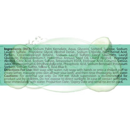 Duru Cucumber Glycerin Bar Soap - Moisturizing, Vegan, Paraben-Free Cleansing Bars for Sensitive Skin (3-Pack)