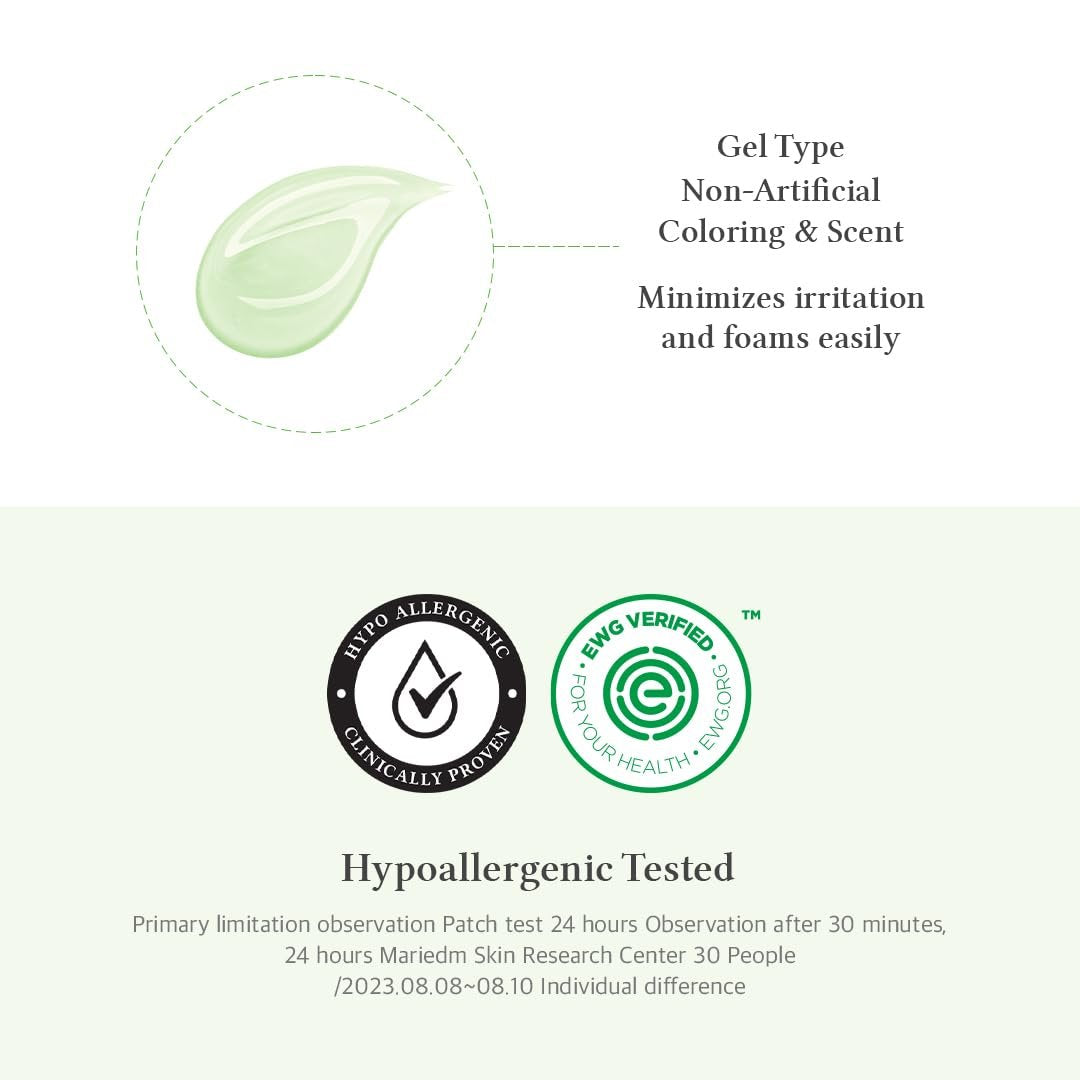 Dr.Althea Green Relief Amino Gel Cleanser - Lightweight Hydrating Makeup Remover, Daily Face Wash with Hyaluronic Acid, Korean Vegan Skincare for All Skin Types (3.38 Fl Oz) Avelisse