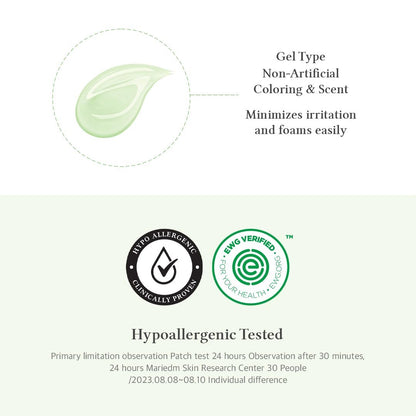 Dr.Althea Green Relief Amino Gel Cleanser - Lightweight Hydrating Makeup Remover, Daily Face Wash with Hyaluronic Acid, Korean Vegan Skincare for All Skin Types (3.38 Fl Oz) Avelisse