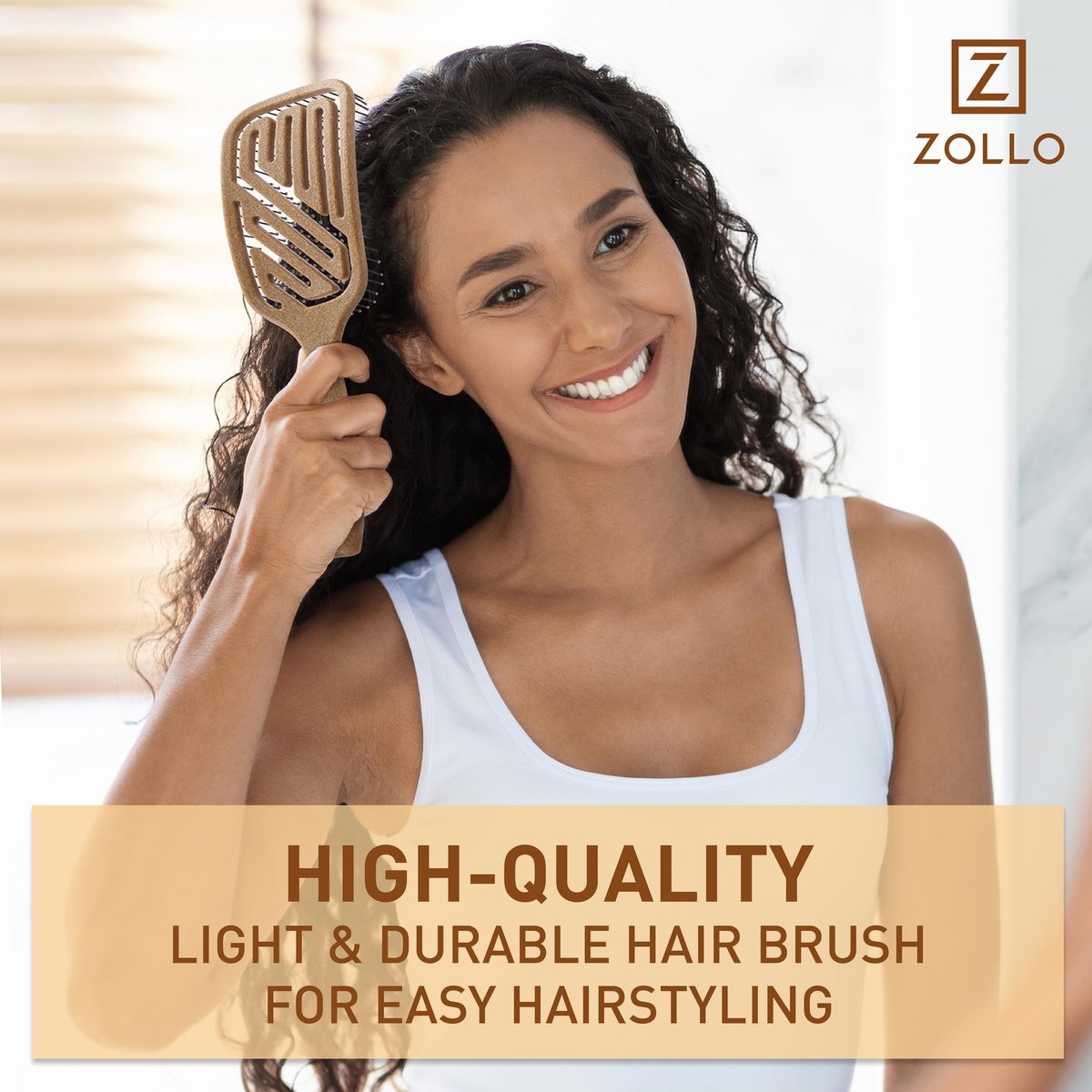 Zollo Flexible Hair Brush – Pain-Free Detangling for Wet or Dry Hair, Suitable for All Hair Types - görsel 11