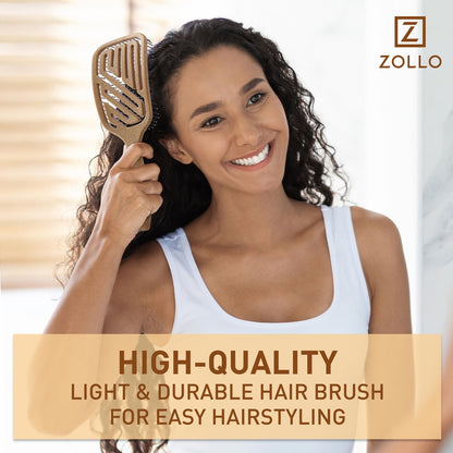 Zollo Flexible Hair Brush – Pain-Free Detangling for Wet or Dry Hair, Suitable for All Hair Types