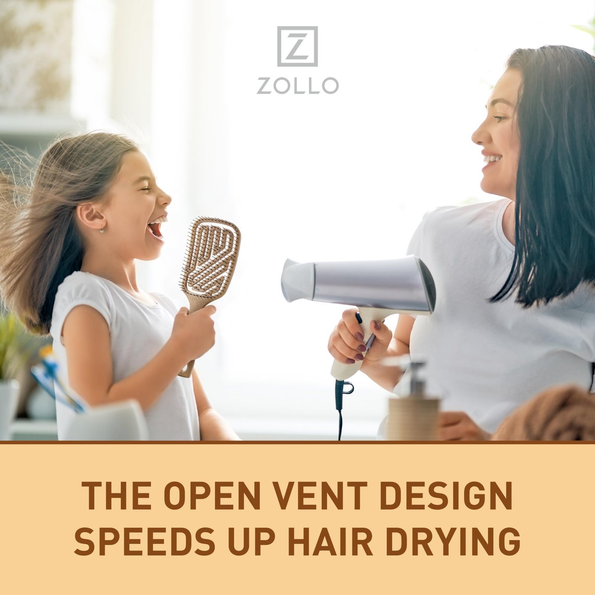 Zollo Flexible Hair Brush – Pain-Free Detangling for Wet or Dry Hair, Suitable for All Hair Types - görsel 5
