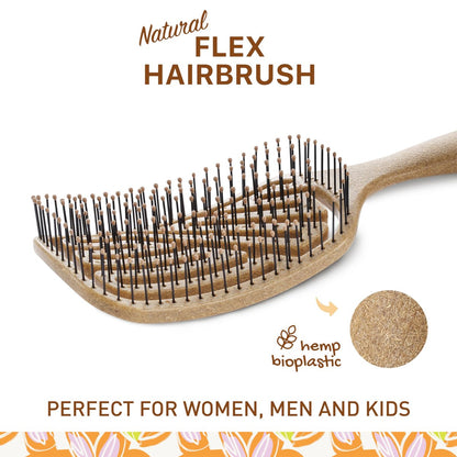 Zollo Flexible Hair Brush – Pain-Free Detangling for Wet or Dry Hair, Suitable for All Hair Types