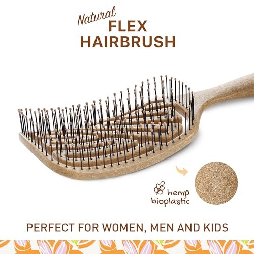 Zollo Flexible Hair Brush – Pain-Free Detangling for Wet or Dry Hair, Suitable for All Hair Types - görsel 4
