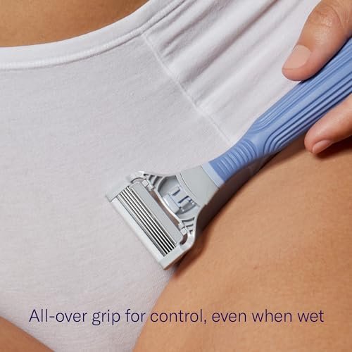 Flamingo Women's Pubic Razor Refill Cartridges for Bikini Line – 8 Count (Purple) - görsel 10