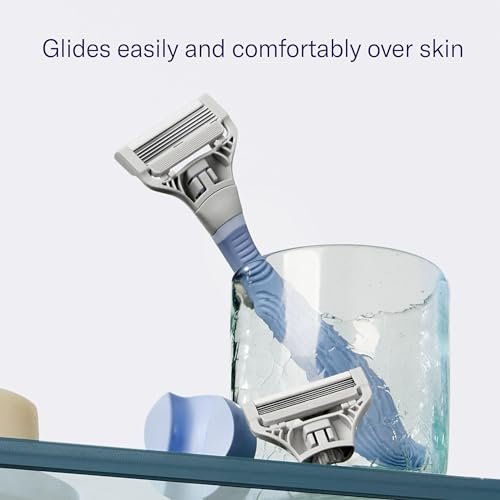 Flamingo Women's Pubic Razor Refill Cartridges for Bikini Line – 8 Count (Purple) - görsel 12