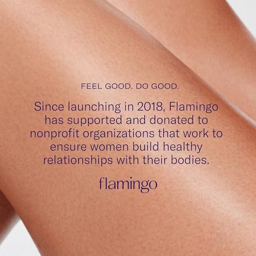 Flamingo Women's Pubic Waxing Kit - 24 Wax Strips & 8 Post-Wax Cloths (Pack of 2) - Gentle Hair Removal for Sensitive Areas Avelisse