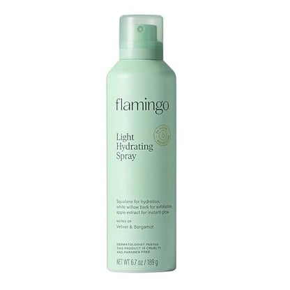 Flamingo Light Hydrating Spray for Women - 24 Hour Moisturizing Body Hydration - 6.7 oz