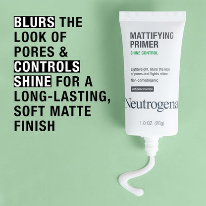 Neutrogena Mattifying Primer with Shine Control & Niacinamide - Lightweight Pore Blurring Face Primer, 1 oz
